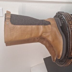 UGG Tan and Gray Winter Boots